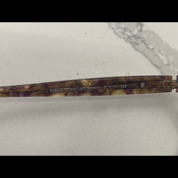 Coach HC 6065 Frame. Light Brown Confetti Tortoise - Picture 10 of 15